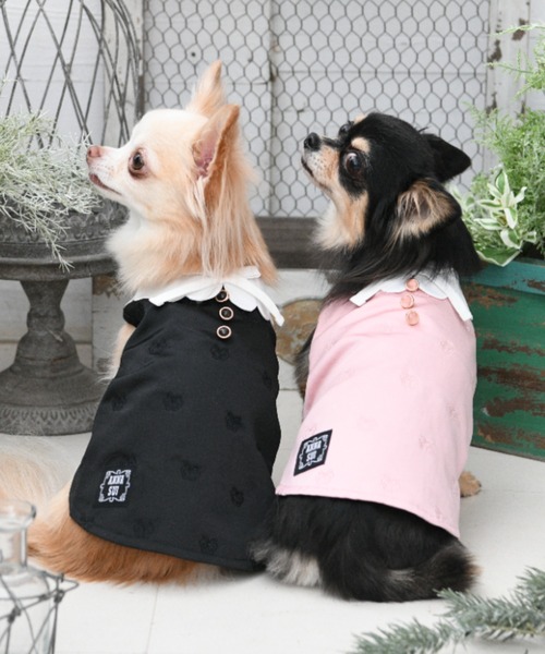 ANNA SUI（アナスイ） 犬 服 ANNA SUI/バタフライ刺繍Aラインワンピ