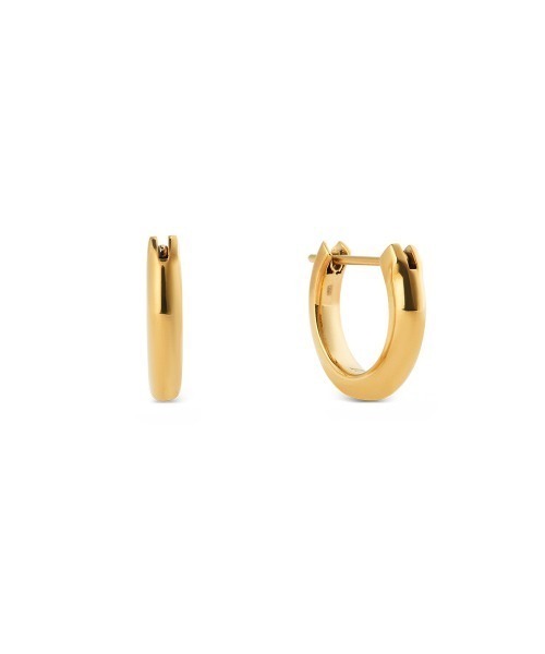 Jewel closet by L&Co. フープ ピアス K10ホワイトゴールド 2連風