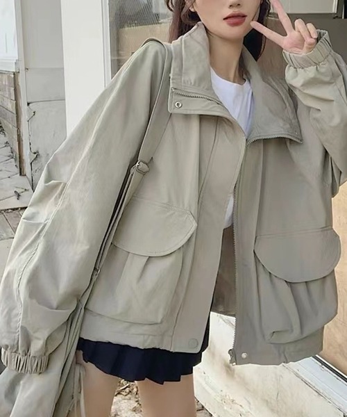 「LYEON」 ブルゾン FREE ベージュ レディース_画像6