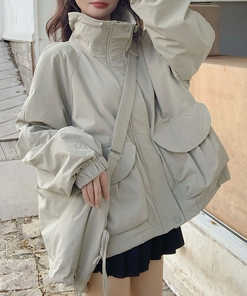 「LYEON」 ブルゾン FREE ベージュ レディース_画像8