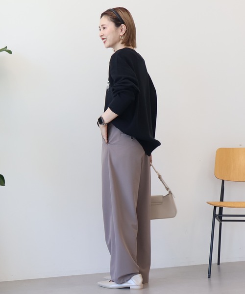 「AMERICAN HOLIC」 スウェットカットソー L モカ レディース_画像3