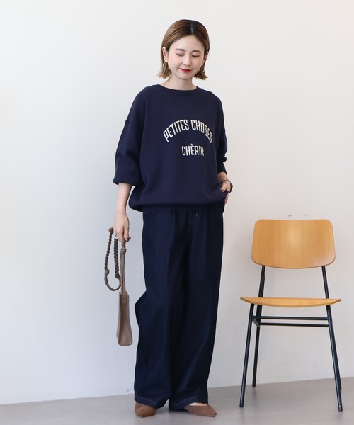 「AMERICAN HOLIC」 スウェットカットソー L モカ レディース_画像5