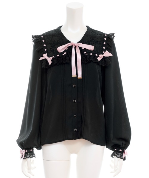 Secret Honey（シークレットハニー） ブラウス シャツ はしごレース
