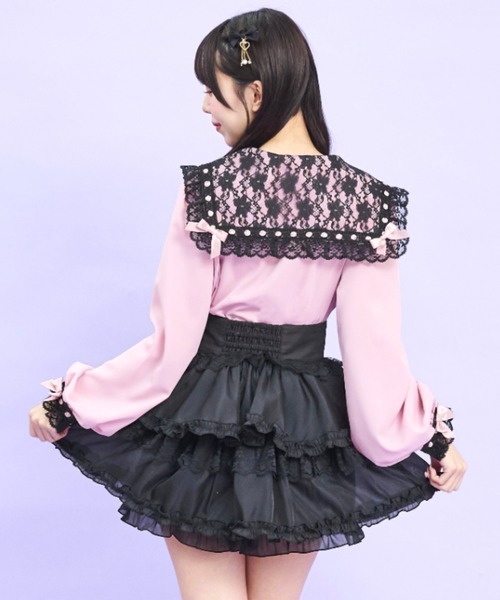 Secret Honey（シークレットハニー） ブラウス シャツ はしごレース 