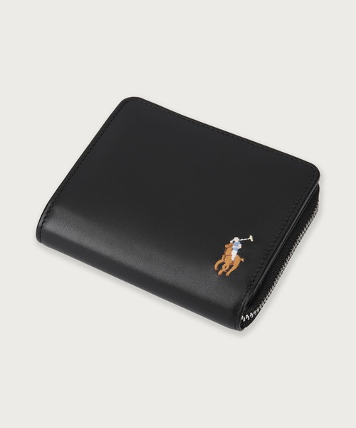 二つ折り財布 財布 マルチ カラー ポニー Lファスナーコインウォレット メンズ レディースの画像