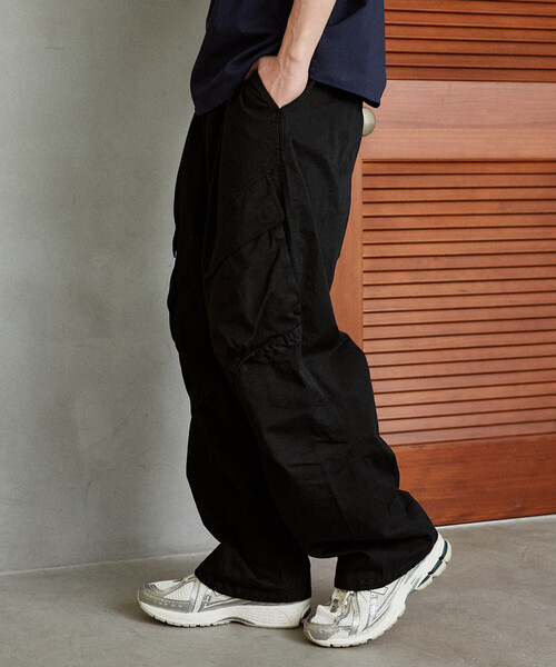 【完売品】RUFFLOG★ラフロッグ★ブラック ジョガーパンツ★カーゴパンツ★黒 RUFFLOG NYLON STRETCH JOGGER BLACK