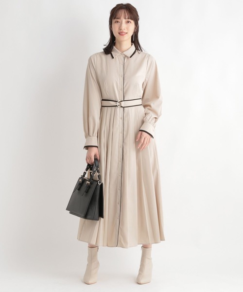 「Andemiu」 シャツワンピース FREE ブルー レディース_画像4