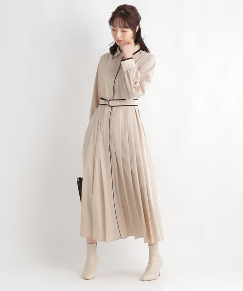 「Andemiu」 シャツワンピース FREE ブルー レディース_画像5