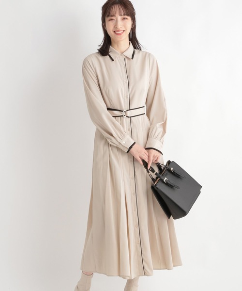 「Andemiu」 シャツワンピース FREE ブルー レディース_画像6