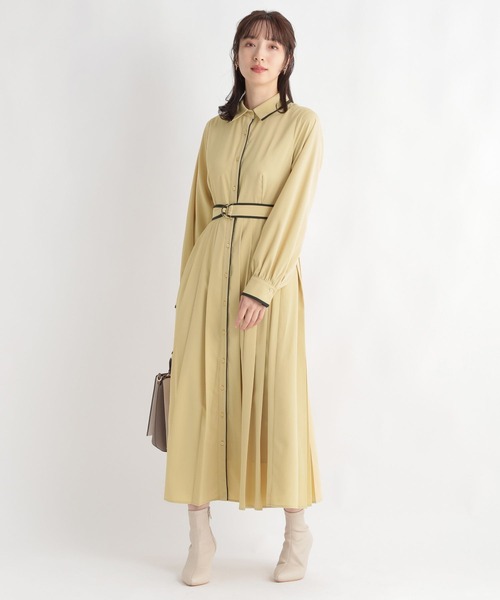 「Andemiu」 シャツワンピース FREE ブルー レディース_画像7