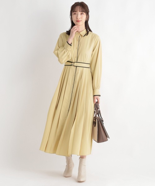 「Andemiu」 シャツワンピース FREE ブルー レディース_画像8