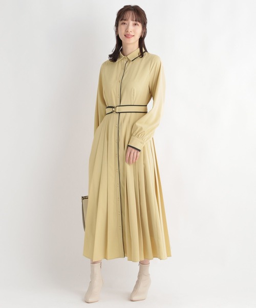 「Andemiu」 シャツワンピース FREE ブルー レディース_画像9