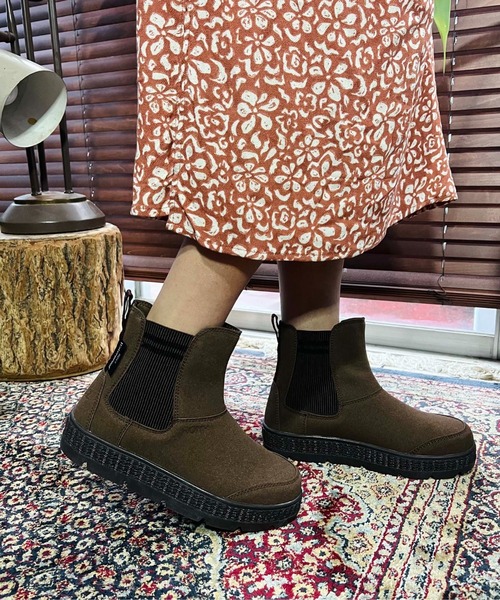 「ROXY」 ショートブーツ 25cm ブラウン レディース_画像4