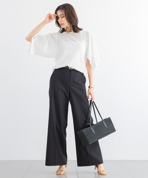 ワイドパンツ パンツ レディースの画像