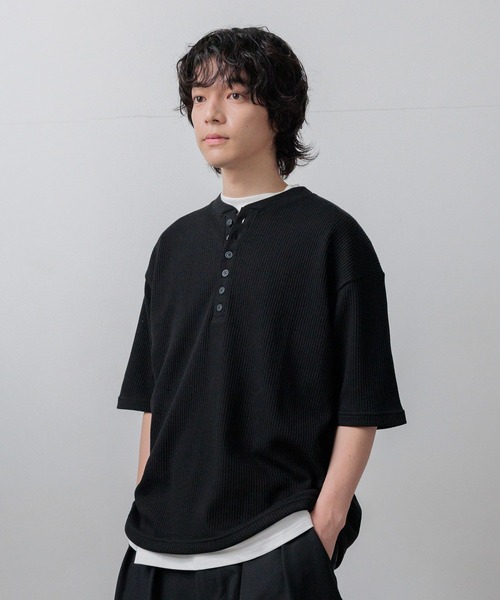 LOWRYS FARM（ローリーズファーム） ヘンリーネック tシャツ 「LFM(U 