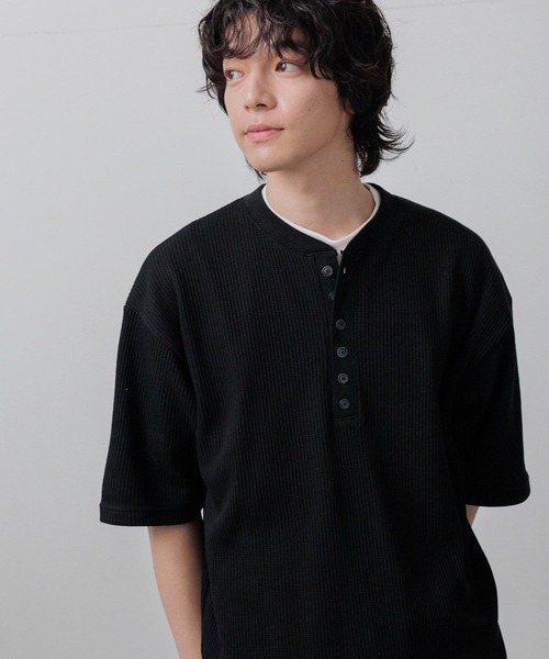 LOWRYS FARM（ローリーズファーム） ヘンリーネック tシャツ 「LFM(U