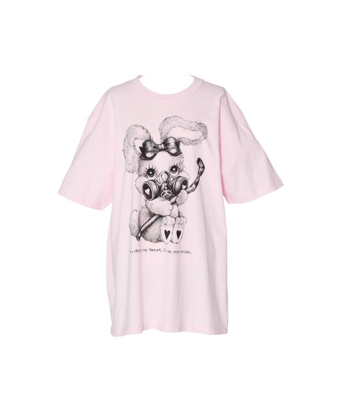 AVENCHUMU tシャツ 半袖 Bunny illusutration T-shirt レディース