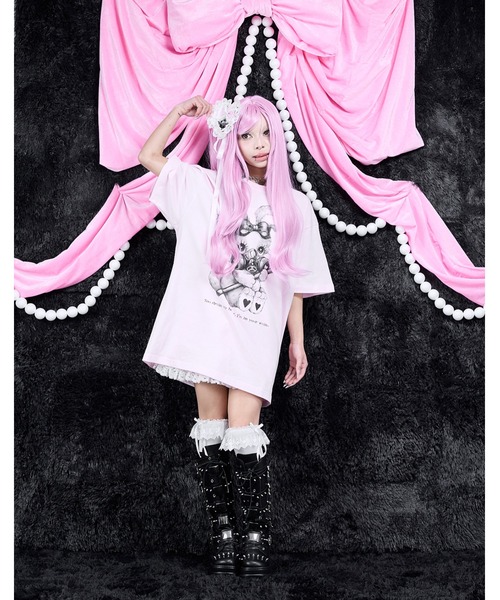 AVENCHUMU tシャツ 半袖 Bunny illusutration T-shirt レディース
