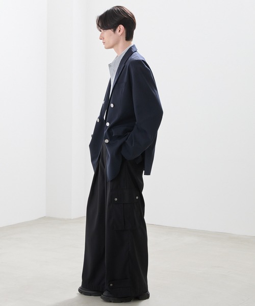 「LUENNA」 カーゴパンツ M ブラック メンズ_画像9
