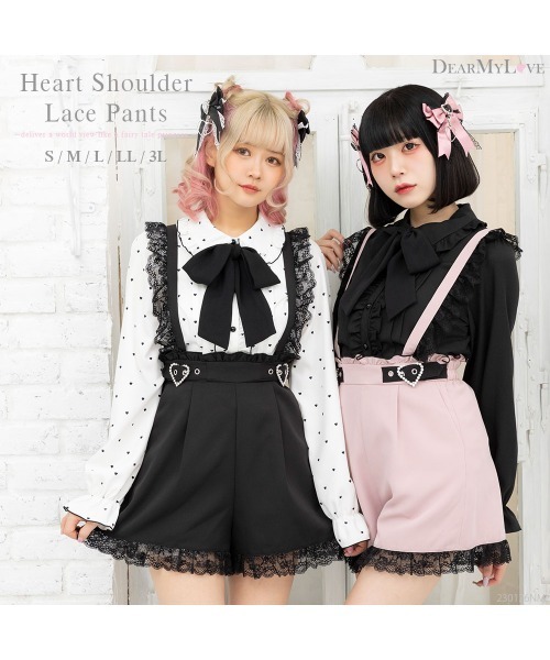 「DearMyLove」 ショートパンツ LARGE ブラック レディース_画像3