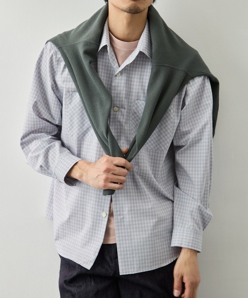 【新品未使用】PUBLIC TOKYO シャツ グレー PUBLIC TOKYO（パブリックトウキョウ） シャツ 「PUBLIC TOKYO