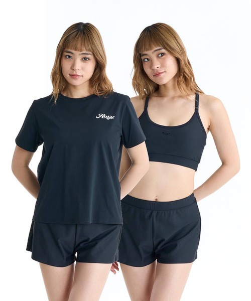 ROXY セパレート水着 3点セット　L ロキシー ROXY（ロキシー） 水着 ROXY ROXY STEP 3点セット ラッシュT付き