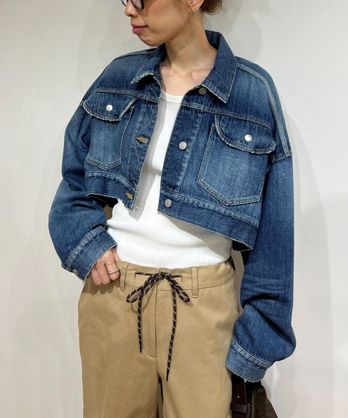 美品 ウィムガゼット デニムジャケット ショート丈 Gジャン ジャケット 