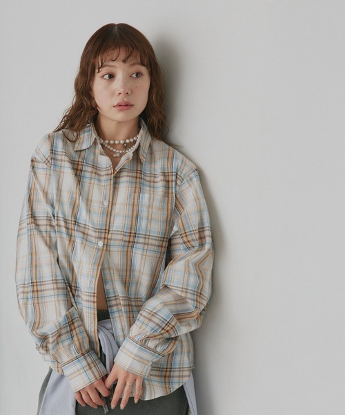 「ad thie」 長袖シャツ FREE ピンク レディース_画像5