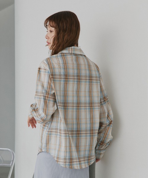 「ad thie」 長袖シャツ FREE ピンク レディース_画像6