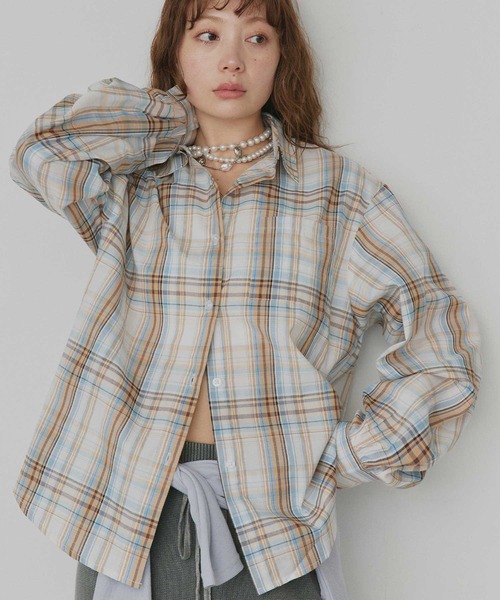 「ad thie」 長袖シャツ FREE ピンク レディース_画像7