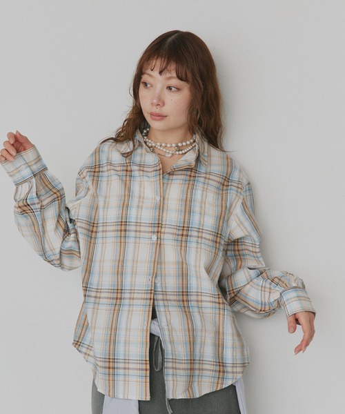 「ad thie」 長袖シャツ FREE ピンク レディース_画像8
