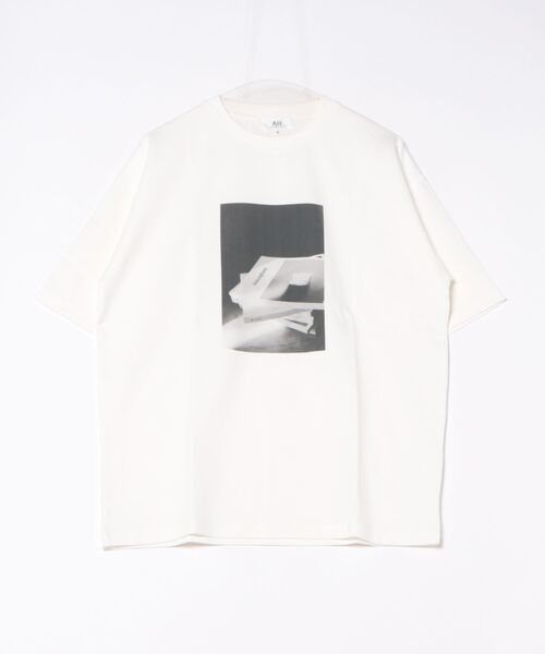「AH ABAHOUSE」 半袖Tシャツ 46 ホワイト系その他 メンズ_画像2