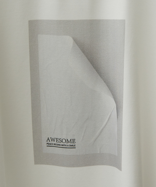 「AH ABAHOUSE」 半袖Tシャツ 46 ホワイト系その他 メンズ_画像8