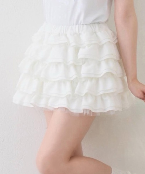 one after another NICE CLAUP スカート 夏 「SMサイズ展開」フリフリ