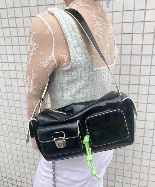 「Casselini」 ショルダーバッグ FREE シルバー レディース_画像2