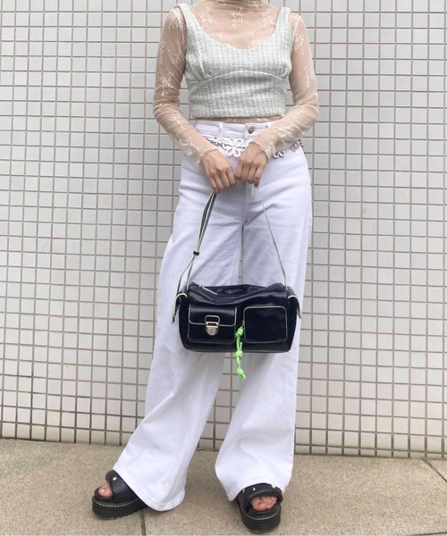 「Casselini」 ショルダーバッグ FREE シルバー レディース_画像3