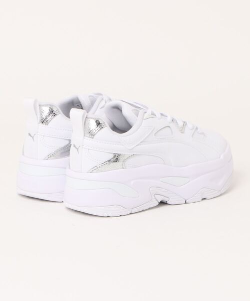 「PUMA」 ローカットスニーカー 22.0cm ホワイト系その他 レディース_画像2