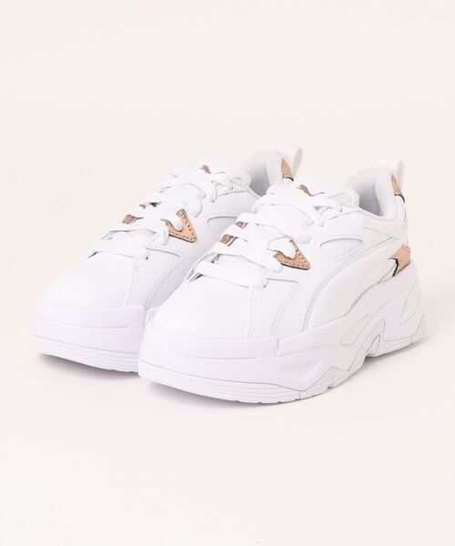 「PUMA」 ローカットスニーカー 22.0cm ホワイト系その他 レディース_画像4