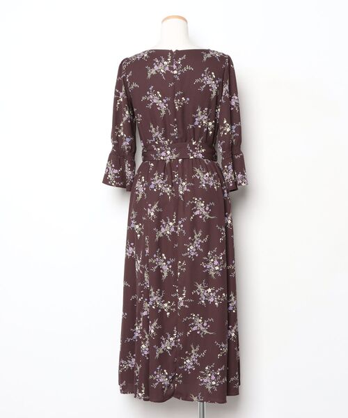 「MISCH MASCH」 7分袖ワンピース MEDIUM ブラウン レディース_画像2