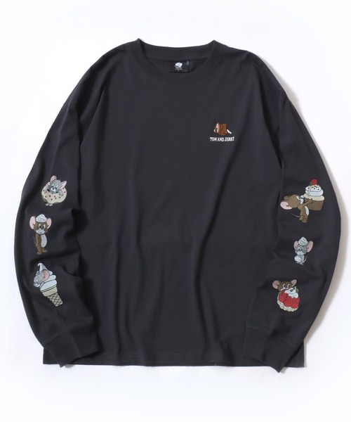 SEE SEE 長袖Tシャツ　オーバーサイズ　刺繍ロゴ入り　XXXXLサイズ tシャツ 2026AW Tom and Jerry/トムとジェリー オーバーサイズ ワン