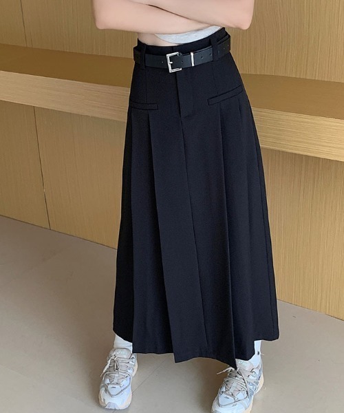 「FREE STYLISTS」 プリーツスカート L ブラック レディース_画像3