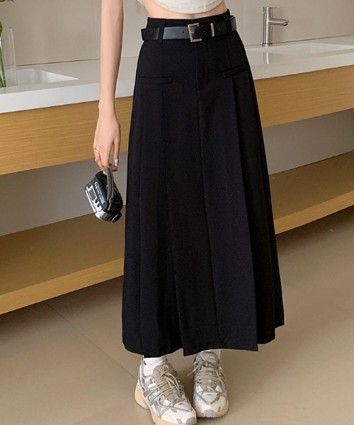 「FREE STYLISTS」 プリーツスカート L ブラック レディース_画像8