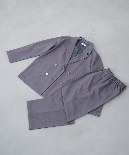 「Aunely」 スラックス M グレイッシュベージュ レディース_画像6