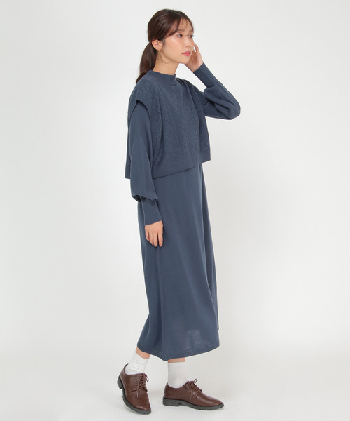 LBC（エルビーシー） ワンピース ニットベストワンピセット : ZOZOTOWN