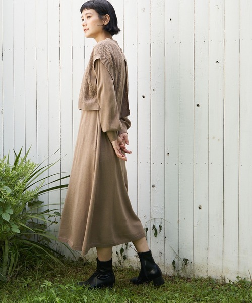 LBC（LBC）/ニットベストワンピセット LBC（エルビーシー） ワンピース ニットベストワンピセット : ZOZOTOWN