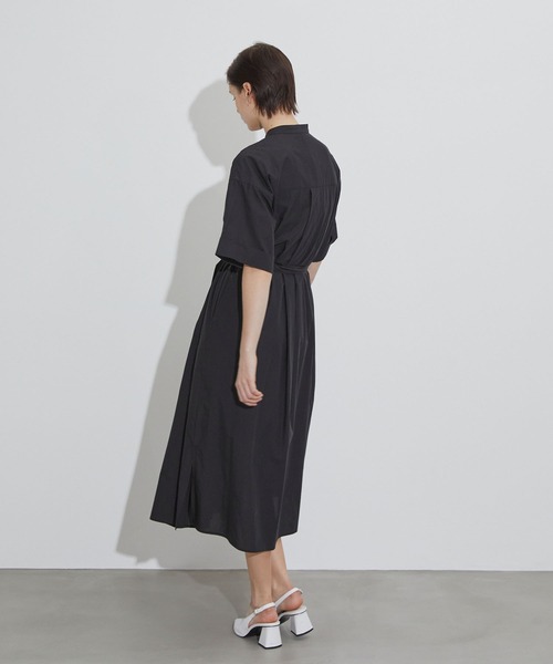 ワンピース ピンタックシャツワンピース 