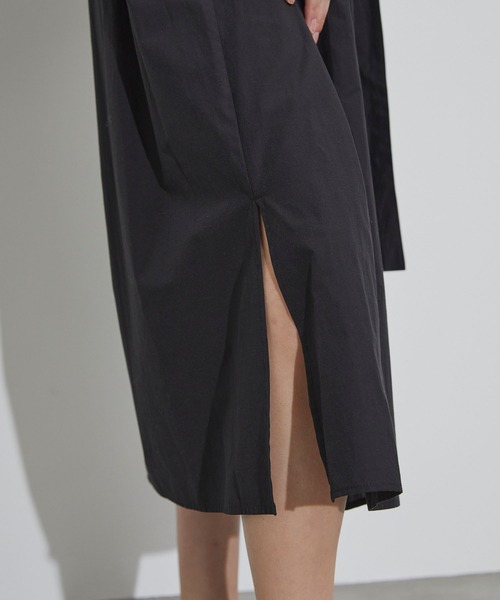 ワンピース ピンタックシャツワンピース 