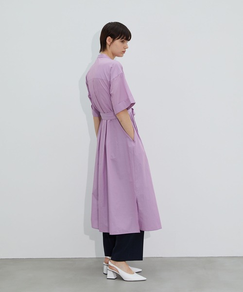 ワンピース ピンタックシャツワンピース 