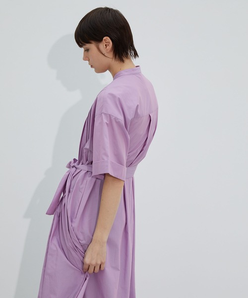 ワンピース ピンタックシャツワンピース 