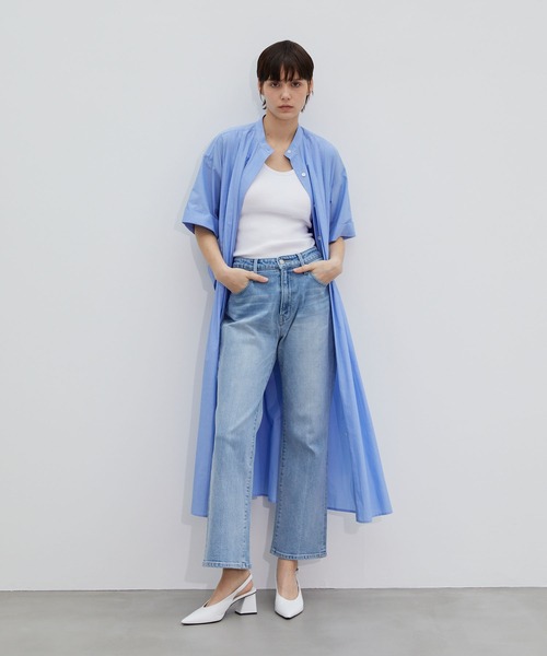 ワンピース ピンタックシャツワンピース 